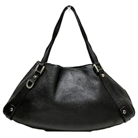 Gucci-Gucci Leather Tote Bag 130736-Black