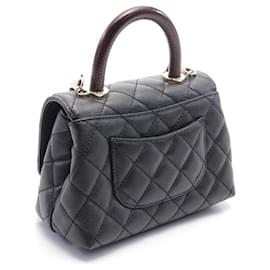 Chanel-Chanel Coco Handle XXS Top Handle Bag Exotic Leather-Black