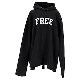 Balenciaga-Balenciaga Free No Rib Hoodie Black-Black