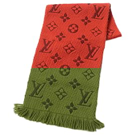 Louis Vuitton-Louis Vuitton Logomania Monogram Scarf-Orange