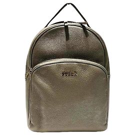 Mochila de couro marrom Furla Marrom
