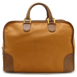 Bolsa de viagem Loewe Amazona 40 em couro Marrom