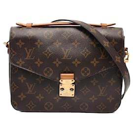 Louis Vuitton-Louis Vuitton Pochette Metis MM Monogram Handbag-Brown