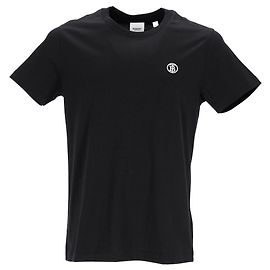 Camiseta bordada con logo de Burberry Negro