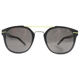 Christian Dior-Dior Homme AL13.5 GR2NR Aluminum Sunglasses-Black