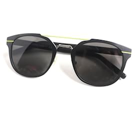Christian Dior-Dior Homme AL13.5 GR2NR Aluminum Sunglasses-Black