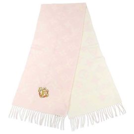 Bufanda de lana Monogram Louis Vuitton M79522 Rosa
