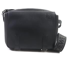Loewe-LOEWE Military Messenger XS Leather Bag-Black