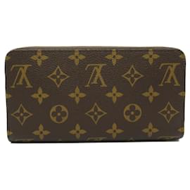 Louis Vuitton-Louis Vuitton Zippy Wallet Monogram Brown M42616-Brown
