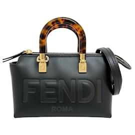 Fendi-Sac à main en cuir Fendi Mini By The Way-Noir