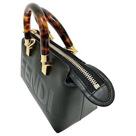 Fendi-Sac à main en cuir Fendi Mini By The Way-Noir