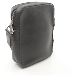 Burberry-Burberry THORNTON Leather Shoulder Bag 8022318-Black