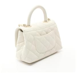 Chanel-Chanel Coco Handle XXS Top Handle Bag White-White