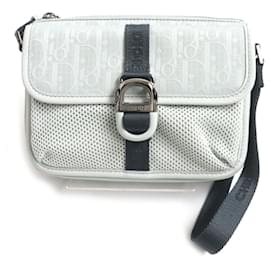 Christian Dior-Dior Oblique Mirage Mini Messenger Bag-Grey