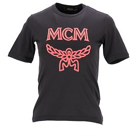 Camiseta MCM en negro/rojo Negro