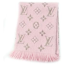 Louis Vuitton-Louis Vuitton Monogram Scarf Rose Valerine-Pink