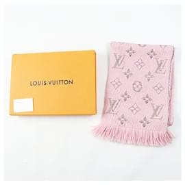 Louis Vuitton-Louis Vuitton Monogram Scarf Rose Valerine-Pink