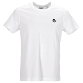 Burberry-Burberry White Monogram T-Shirt-White