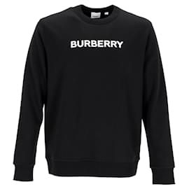 Burberry-Burberry Logo Print Sweatshirt-Black