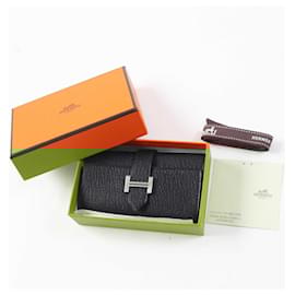 Hermès-Porte-clés de rasage Hermes avec quincaillerie en argent-Noir