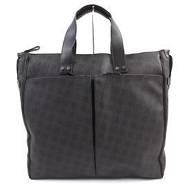 Alfred Dunhill Bolsa tote de couro com logo Dunhill D-EIGHT Marrom