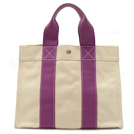 Hermès-Sac tote en toile PM Bora Bora d'Hermès-Blanc