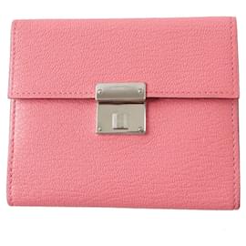 Hermès-Porte-cartes d'affaires Hermes Click Mini-Rose