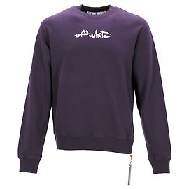 Off White Suéter slim Arrow Off-White Roxo