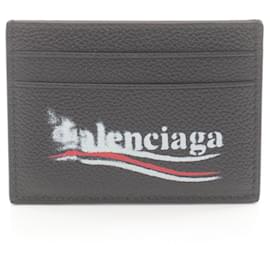 Balenciaga-Balenciaga Leather Card Case-Black