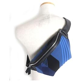 Hermès-Hermes City Slide Cross PM Body Bag Blue Black-Blue