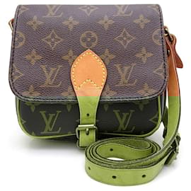 Louis Vuitton-Louis Vuitton Monogram Cartouchiere PM Shoulder Bag-Brown
