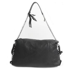 Christian Louboutin-Christian Louboutin TROPHE LARGE Nappa Leather Shoulder Bag-Black