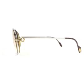 Cartier-Óculos de sol Cartier Trinity Prata Ouro-Prata,Metálico