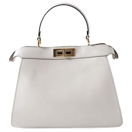 Fendi-Fendi Peekaboo I See You Medium 2WAY Bag-Grey