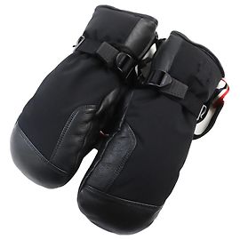 Luvas de couro de cordeiro Moncler pretas XS Preto