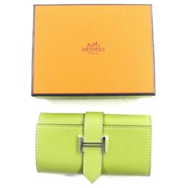 Hermès-Porte-clés en box calf Hermès-Argenté,Métallisé