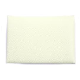 Hermès-HERMES Calvi Duo Joune Milton Epsom Card Case-Silvery,Metallic