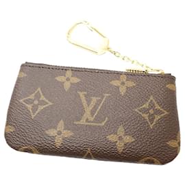 Louis Vuitton-Louis Vuitton Monogram Coin Case Key Holder-Brown