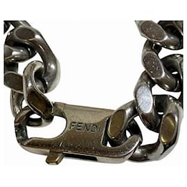Fendi-Fendi Baguette Necklace MP4722-Silvery,Metallic