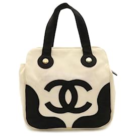Chanel-Sac fourre-tout en toile Marshmallow Chanel A24228-Blanc