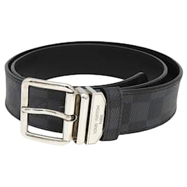 Louis Vuitton-Cinto Damier Graphite Louis Vuitton M9708-Cinza