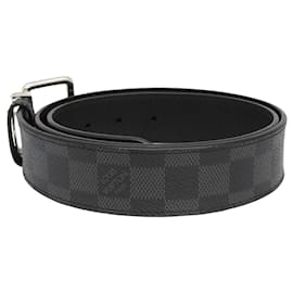 Louis Vuitton-Cinto Damier Graphite Louis Vuitton M9708-Cinza