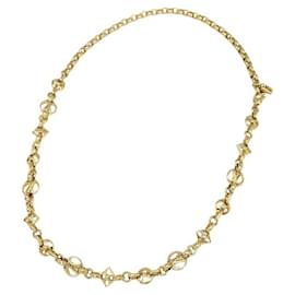Louis Vuitton-Louis Vuitton Monogram Necklace M00371-Golden,Metallic