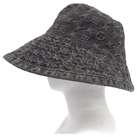 Louis Vuitton-Louis Vuitton Monogram Denim Hat Black-Black