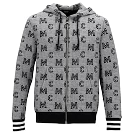 MCM-MCM Zip-Hoddie Allover Print-Grey
