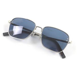 Christian Dior Dior CD Diamond Aviator Square Sunglasses Silvery Metallic