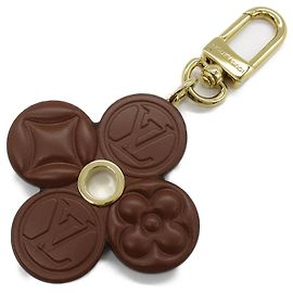 Chaveiro de couro Monogram Louis Vuitton M02197 Marrom