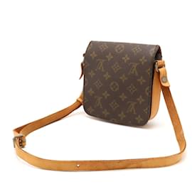 Louis Vuitton-Louis Vuitton Monogram Mini Cartouchiere PM Shoulder Bag-Brown