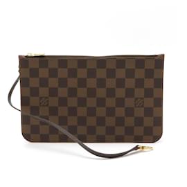 Louis Vuitton-Louis Vuitton Damier Neverfull MM Pouch N41358-Brown