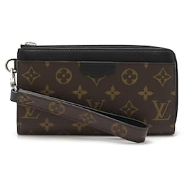 Louis Vuitton-Louis Vuitton Monogram Macassar Zippy Wallet M69407-Brown